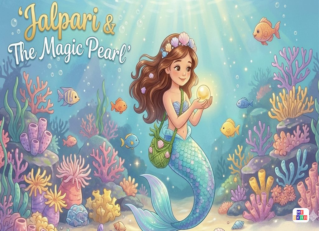 Jalpari and the Magic Pearl – Story & Coloring Book for Kids