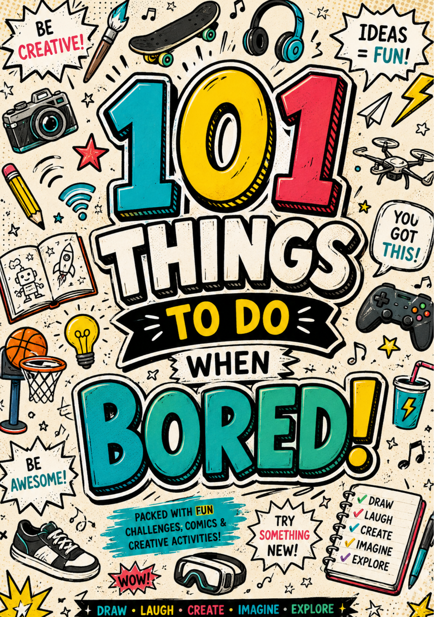 101 Things to Do When Bored – Fun Activities for Kids Ages 8–12