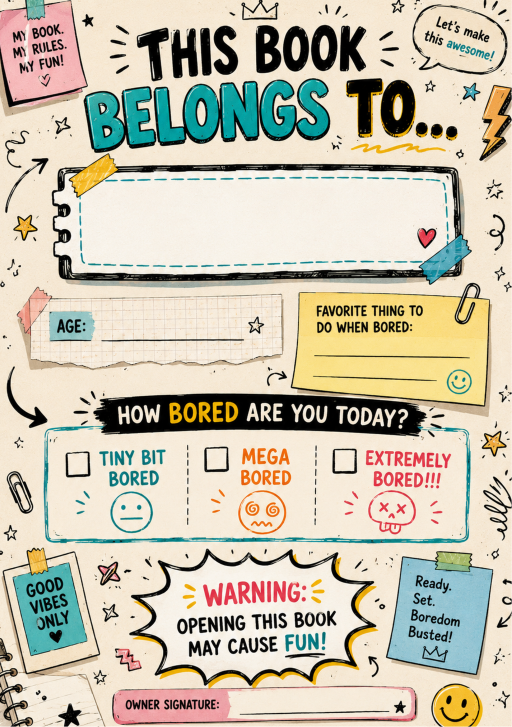 101 Things to Do When Bored – Fun Activities for Kids Ages 8–12