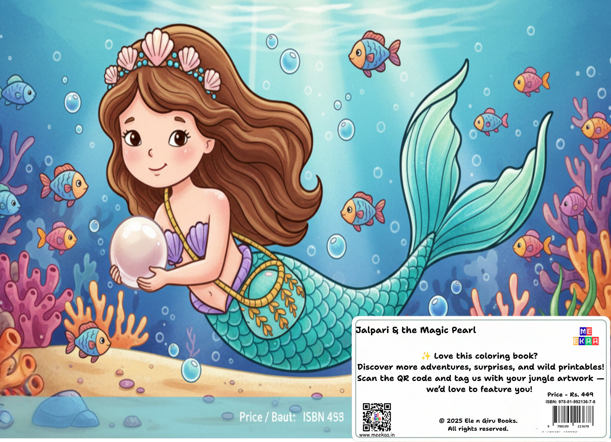 Jalpari and the Magic Pearl – Story & Coloring Book for Kids